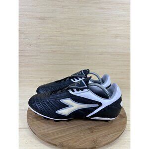 Diadora Coppa RTX 12 DST Black White Leather Soccer Cleats Mens Size 9.5